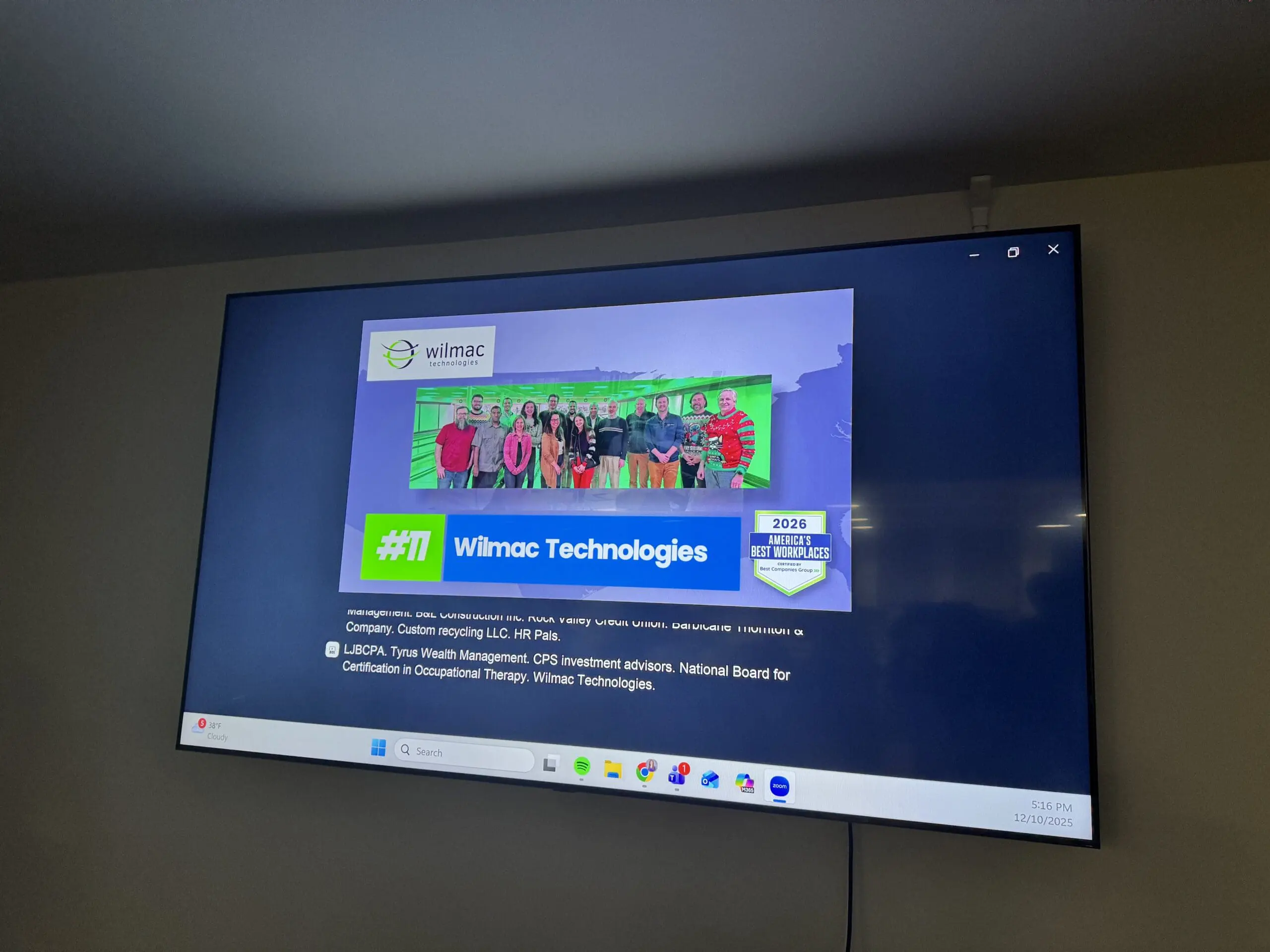 Wilmac Technologies Recognized as One of Best Companies Group’s America’s Best Workplaces for the Second Consecutive Year