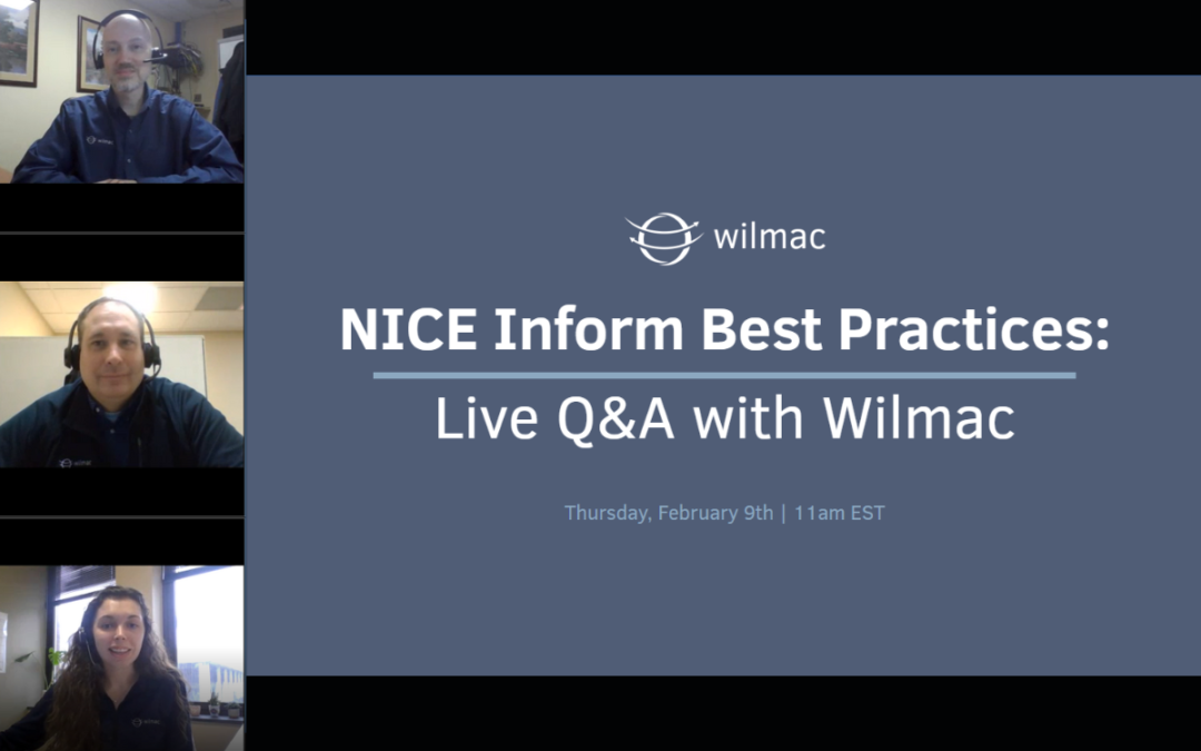 NICE Inform Best Practices: Q&A Session